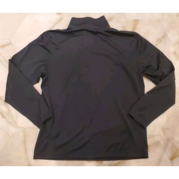 REI Quarter Zip Pullover Mens XL Black Lightweight Mock Neck Base Layer - Picture 2 of 6